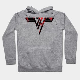 Van red skull texture halen Hoodie